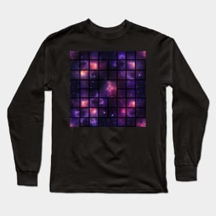 Infinite Distance - Infinite Space Seamless Pattern Long Sleeve T-Shirt